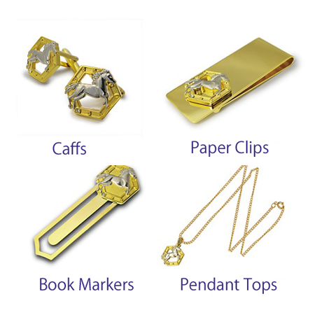 Caffs, Paper clips, Book markers, Pendant tops